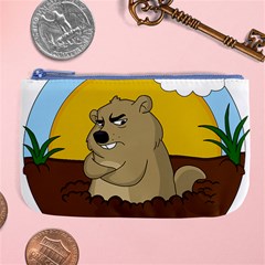 Groundhog Day Large Coin Purse by Valentinaart