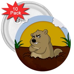 Groundhog day 3  Buttons (10 pack) 