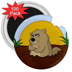 Groundhog day 3  Magnets (100 pack)