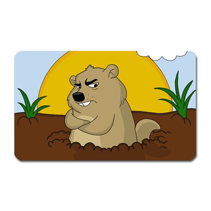 Groundhog day Magnet (Rectangular)