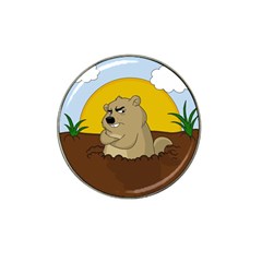 Groundhog Day Hat Clip Ball Marker by Valentinaart