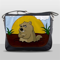 Groundhog Day Messenger Bags by Valentinaart