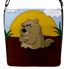 Groundhog day Flap Messenger Bag (S)