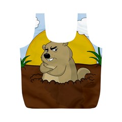 Groundhog day Full Print Recycle Bags (M) 