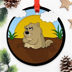 Groundhog Day Ornament (round) by Valentinaart