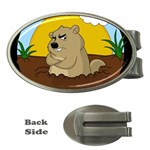 Groundhog day Money Clips (Oval)  Front