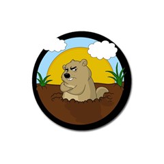 Groundhog Day Magnet 3  (round) by Valentinaart