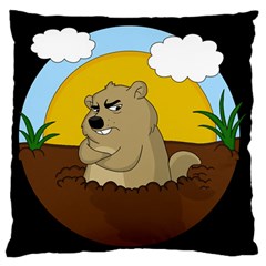 Groundhog Day Standard Flano Cushion Case (one Side) by Valentinaart