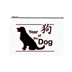 Year Of The Dog - Chinese New Year Cosmetic Bag (large)  by Valentinaart