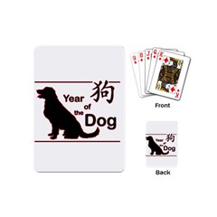 Year Of The Dog - Chinese New Year Playing Cards (mini)  by Valentinaart