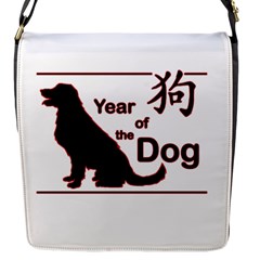 Year Of The Dog - Chinese New Year Flap Messenger Bag (s) by Valentinaart