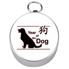 Year Of The Dog - Chinese New Year Silver Compasses by Valentinaart