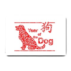 Year Of The Dog - Chinese New Year Small Doormat  by Valentinaart