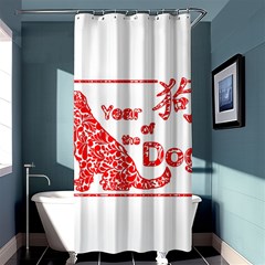 Year Of The Dog - Chinese New Year Shower Curtain 36  X 72  (stall)  by Valentinaart