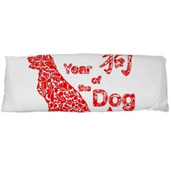 Year Of The Dog - Chinese New Year Body Pillow Case (dakimakura) by Valentinaart