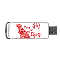 Year Of The Dog - Chinese New Year Portable Usb Flash (two Sides) by Valentinaart