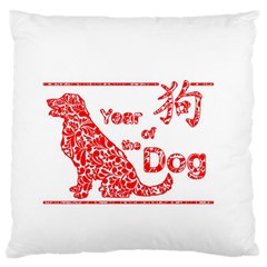 Year Of The Dog - Chinese New Year Standard Flano Cushion Case (one Side) by Valentinaart