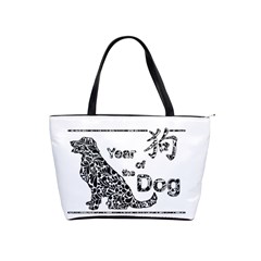 Year Of The Dog - Chinese New Year Shoulder Handbags by Valentinaart