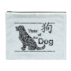 Year Of The Dog - Chinese New Year Cosmetic Bag (xl) by Valentinaart