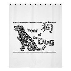 Year Of The Dog - Chinese New Year Shower Curtain 60  X 72  (medium)  by Valentinaart