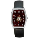 Wonderful Hearts With Dove Barrel Style Metal Watch Front