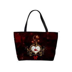 Wonderful Hearts With Dove Shoulder Handbags by FantasyWorld7