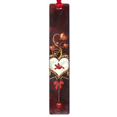 Wonderful Hearts With Dove Large Book Marks by FantasyWorld7