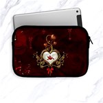 Wonderful Hearts With Dove Apple iPad Mini Zipper Cases Front