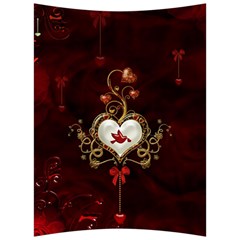 Wonderful Hearts With Dove Back Support Cushion by FantasyWorld7