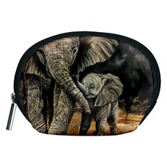 Elephant Mother And Baby Accessory Pouches (medium) 