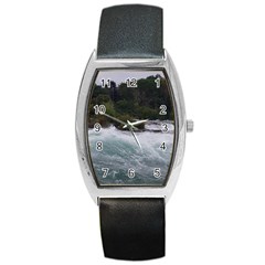 Sightseeing At Niagara Falls Barrel Style Metal Watch by canvasngiftshop