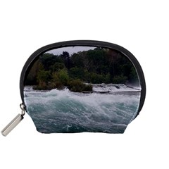 Sightseeing At Niagara Falls Accessory Pouches (small)  by canvasngiftshop