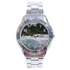 Sightseeing At Niagara Falls Stainless Steel Analogue Watch by canvasngiftshop