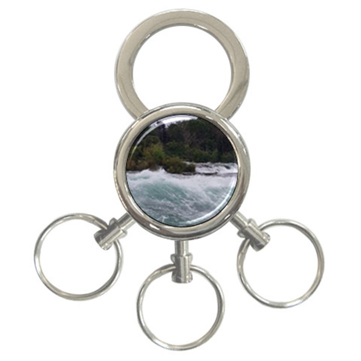 Sightseeing at Niagara Falls 3-Ring Key Chains