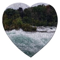 Sightseeing At Niagara Falls Jigsaw Puzzle (heart) by canvasngiftshop