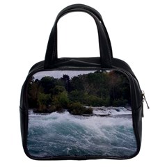 Sightseeing At Niagara Falls Classic Handbags (2 Sides) by canvasngiftshop