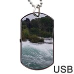 Sightseeing at Niagara Falls Dog Tag USB Flash (Two Sides) Back