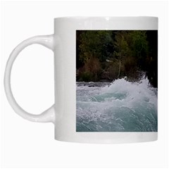 Sightseeing At Niagara Falls White Mugs by canvasngiftshop