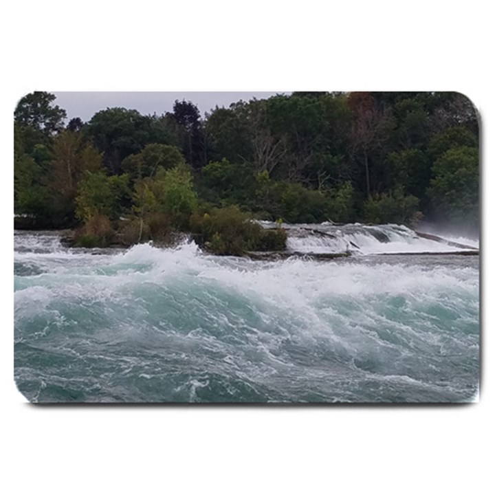 Sightseeing at Niagara Falls Large Doormat 