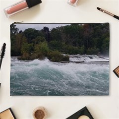 Sightseeing At Niagara Falls Cosmetic Bag (xl) by canvasngiftshop