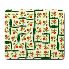 Plants And Flowers Large Mousepads by linceazul