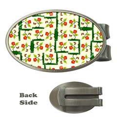 Plants And Flowers Money Clips (oval)  by linceazul