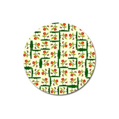 Plants And Flowers Magnet 3  (round) by linceazul