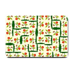 Plants And Flowers Small Doormat  by linceazul