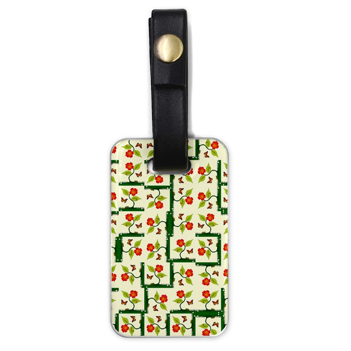 Plants And Flowers Luggage Tags (One Side) 