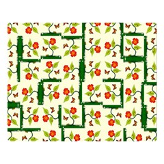 Plants And Flowers Double Sided Flano Blanket (large)  by linceazul