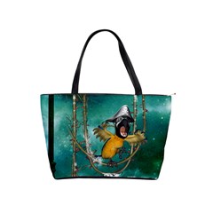 Funny Pirate Parrot With Hat Shoulder Handbags by FantasyWorld7