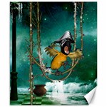 Funny Pirate Parrot With Hat Canvas 8  x 10  8.15 x9.66  Canvas - 1