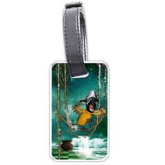 Funny Pirate Parrot With Hat Luggage Tags (one Side)  by FantasyWorld7