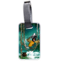 Funny Pirate Parrot With Hat Luggage Tags (two Sides)